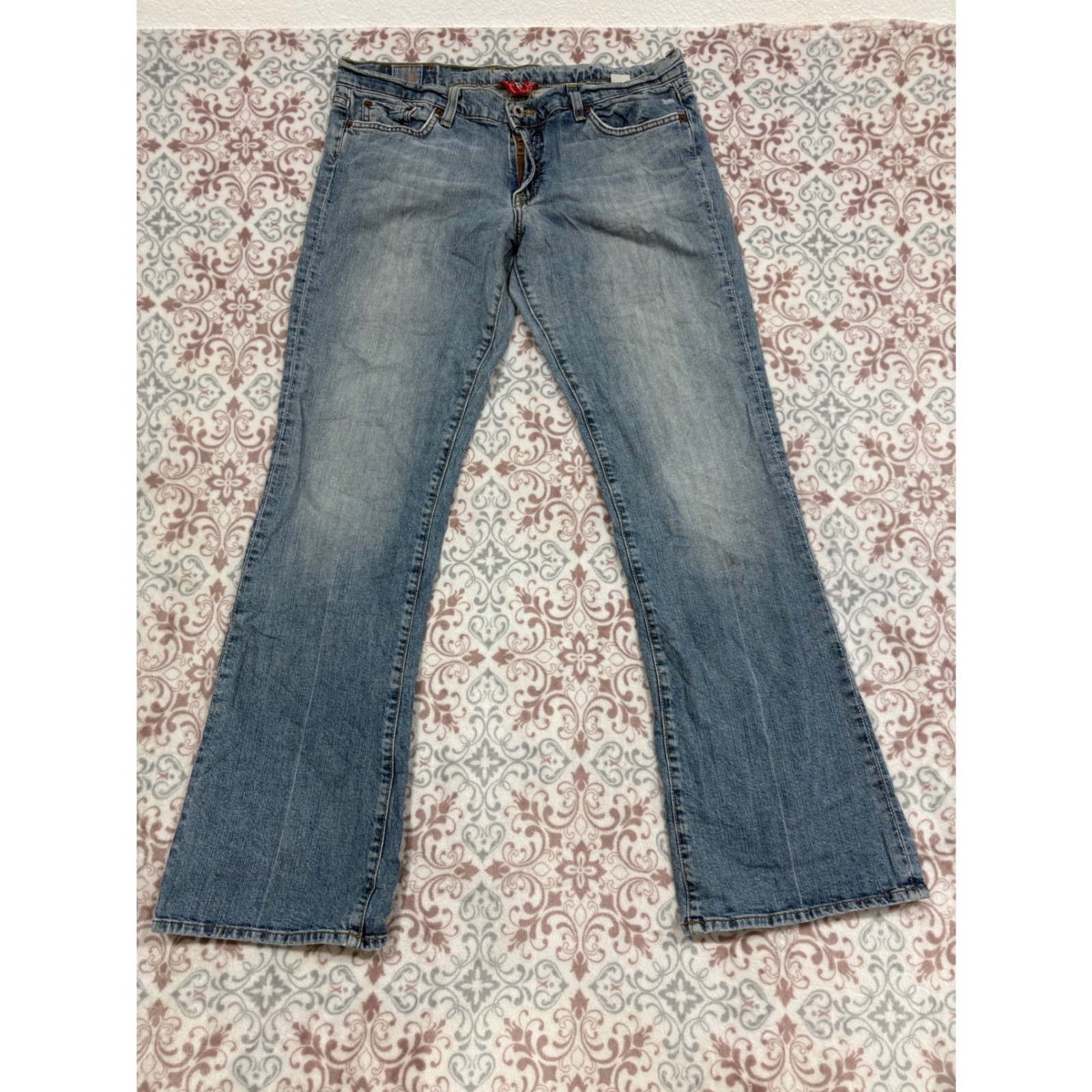 Lucky Brand Bootcut Jeans Womens 1231 Light Wash Blue Denim Made In Usa